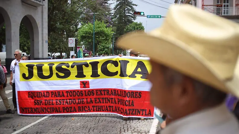 Policías protesta
